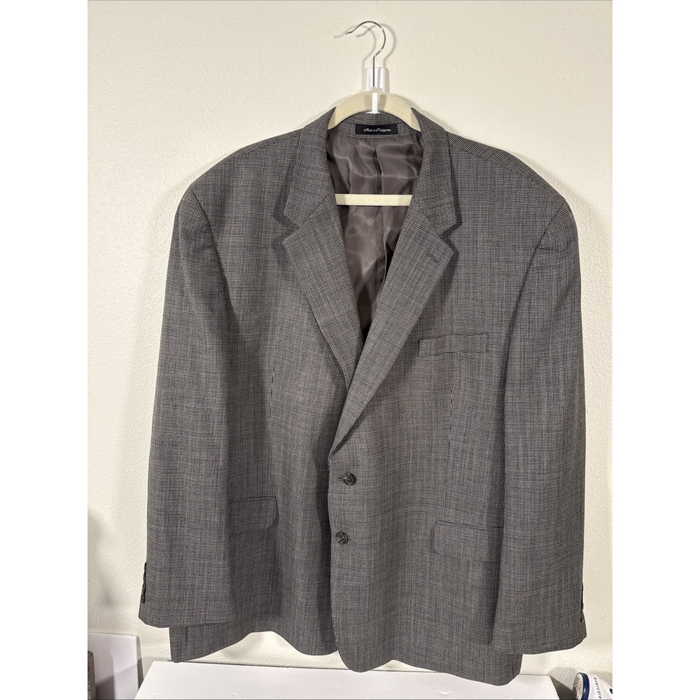 VTG Ralph Lauren Men's Wool Tweed Blazer Black/White • 54R